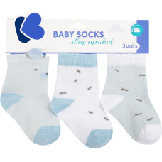 Baby socks with 3D ears Bear with me Blue 0-6m