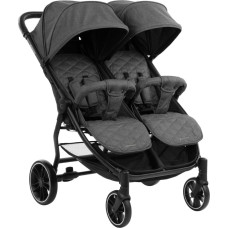 Twin stroller Happy 2 Dark Grey 2023