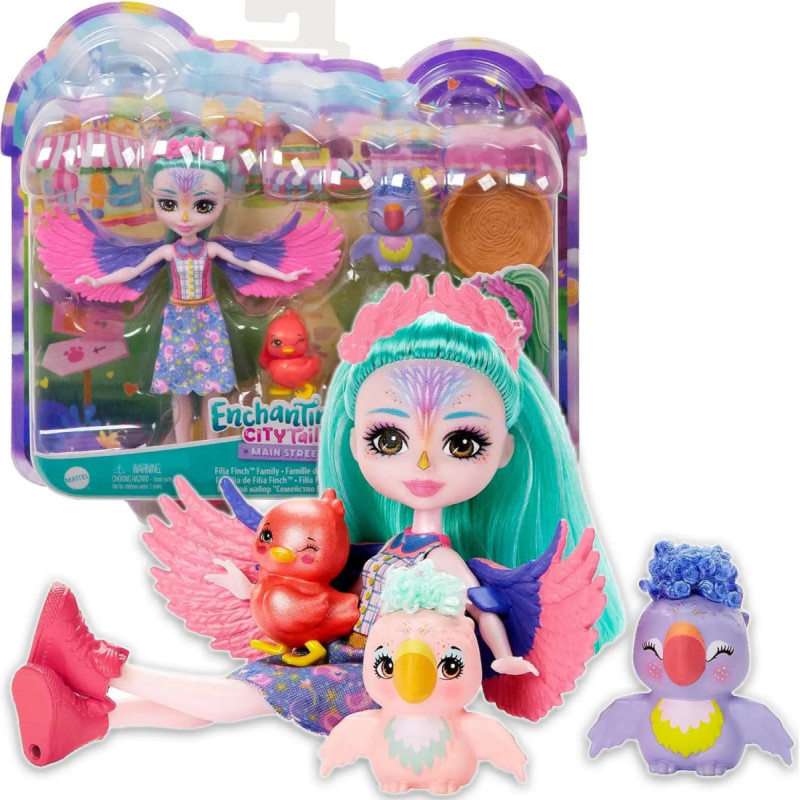 Enchantimals City Tails Doll Filia Finch HKN15