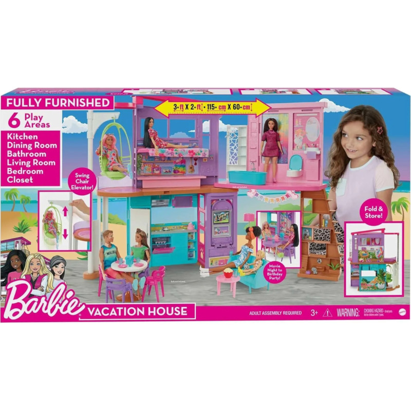 Barbie Malibu Holiday House HCD50