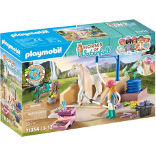 Playmobil WORLD OF HORSES Arklių plovykla su Isabella ir Lioness 71354