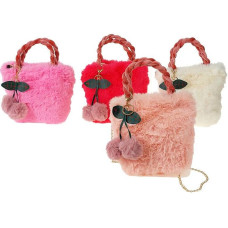 Marka Niezdefiniowana BAG - 610088 - FUR with CHERRY