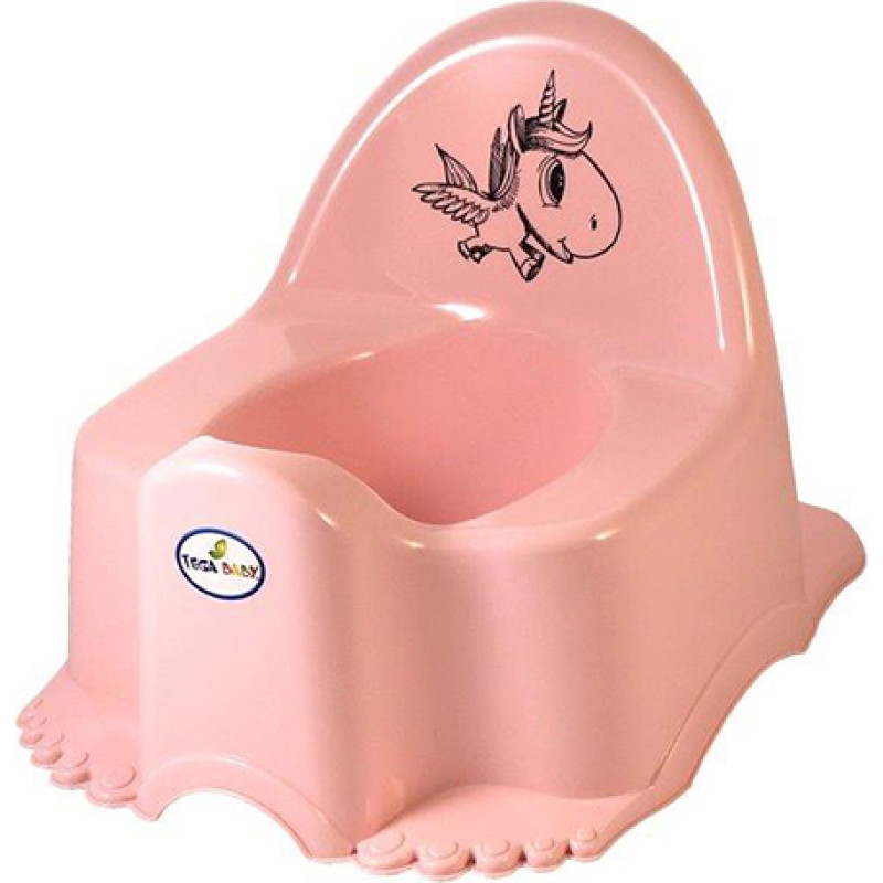 Tega Baby Bērnu podiņš ar mūziku ECO UNICORN light pink TegaBaby  PO-055