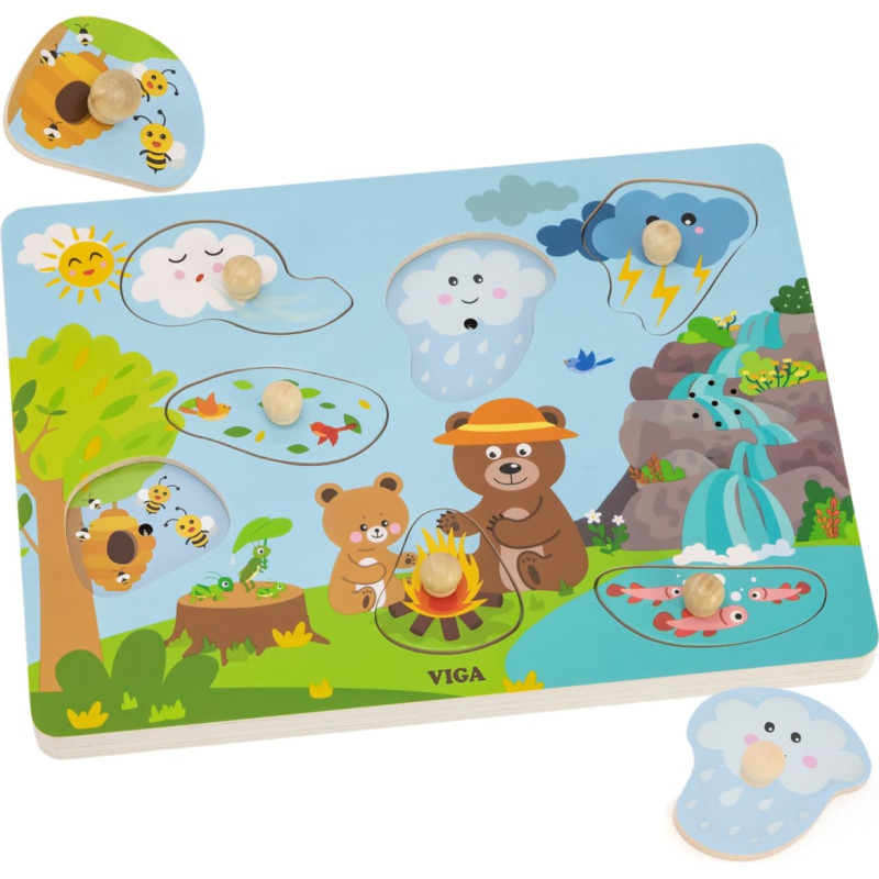 Viga Puzzle Dźwiękowe Odkrywamy Naturę