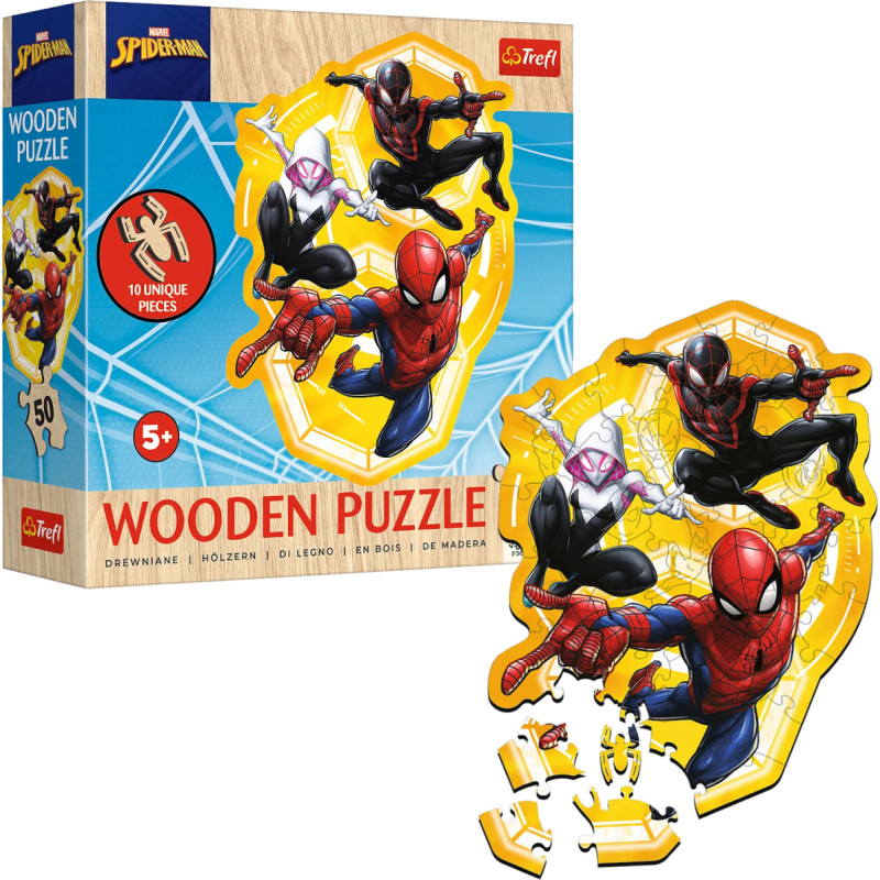 SPIDER-MAN *50* PUZZLE DREWNIANE KONTUR