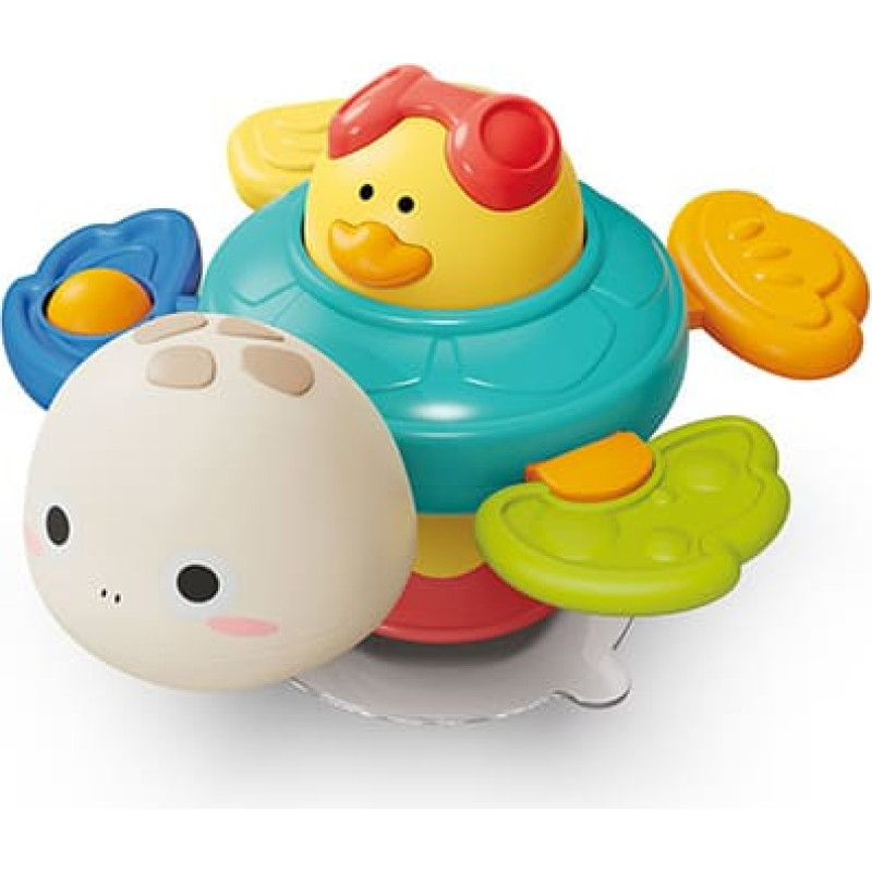 Babyono 1584 SENSORY TOY WITH SUCTION CUP TURTLE