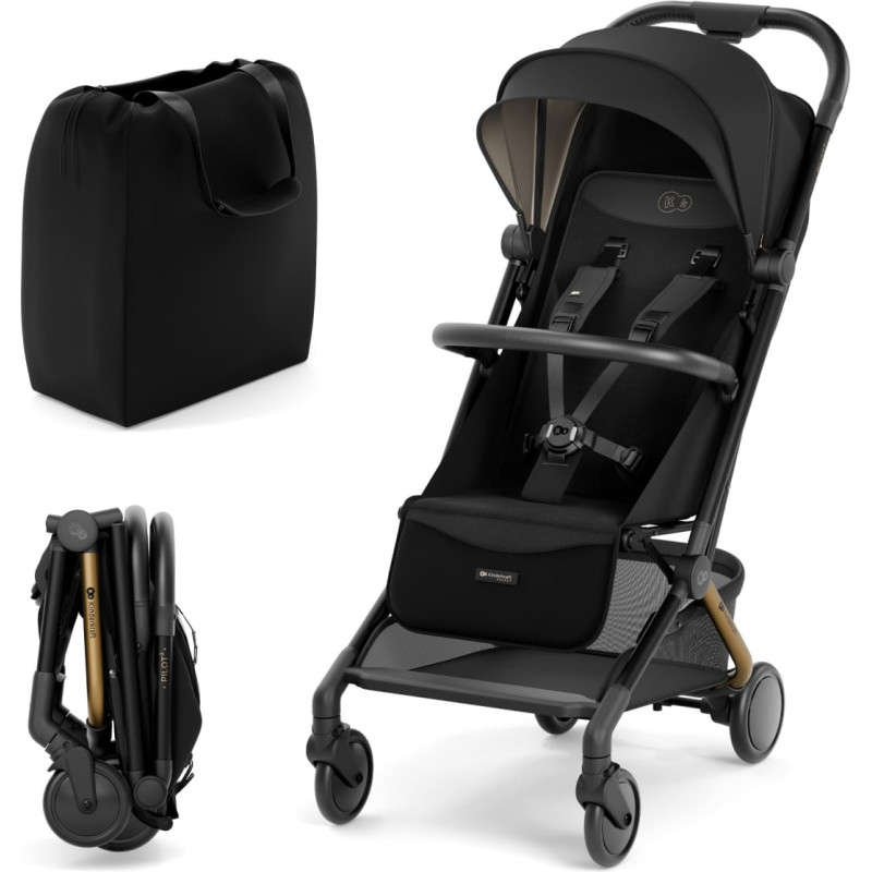 Kinderkraft spordikäru PILOT 2, black, KSPILO02BLK0000