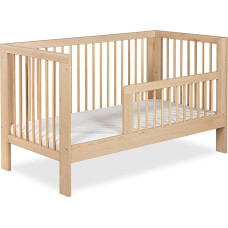 Klups LittleSky OLIVIA Lastevoodi turvapulgaga 140x70cm pöögivärvi