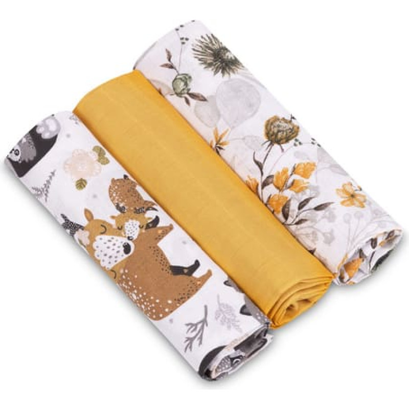 Sensillo MUSLIN DIAPER 3-PACK 60X80 EG-0009