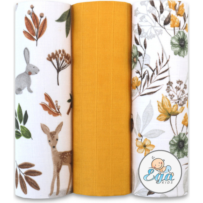 Ega Kids Diaper - SET - 15449 - MUSLIN - EGA - size 60x80 cm  - nr 63