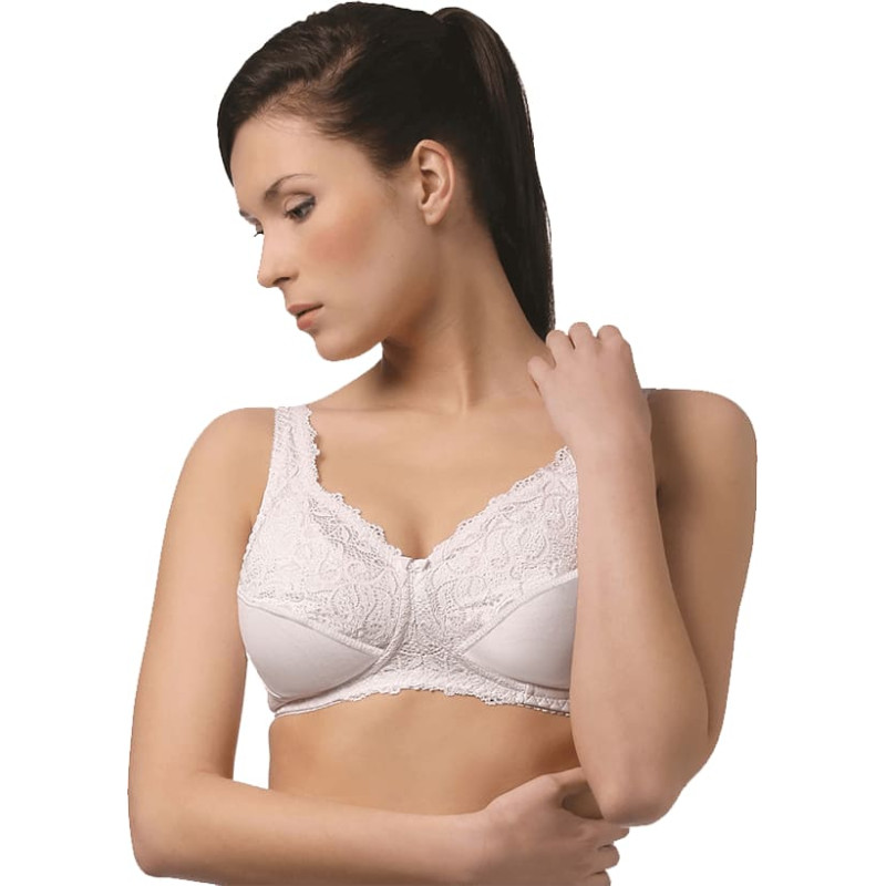 Tonus Elast 0407 Sofija Elastic medical-rehabilitation bra White N4 (DD90)
