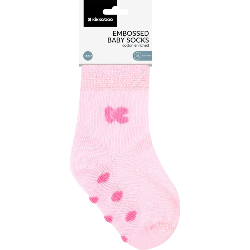 Baby socks with embossed bottom Hedge-hugs 0-6m