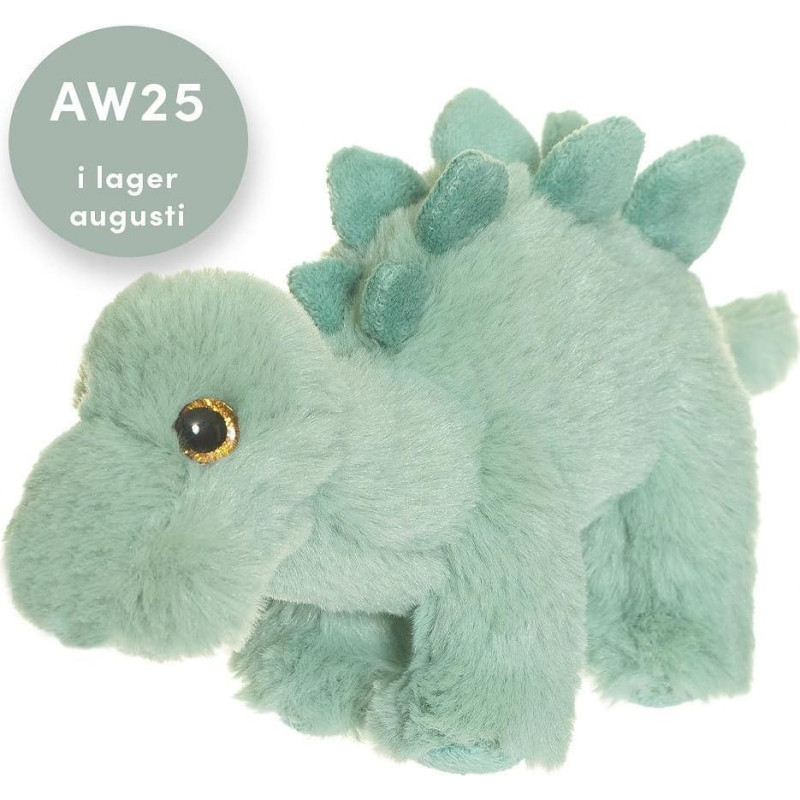 Teddykompaniet pehme m&auml;nguasi Dinosaurus Stegosaurus, 27cm Green
