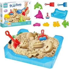 Woopie Piasek Kinetyczny 0,5 kg Zestaw Stolik z Foremkami