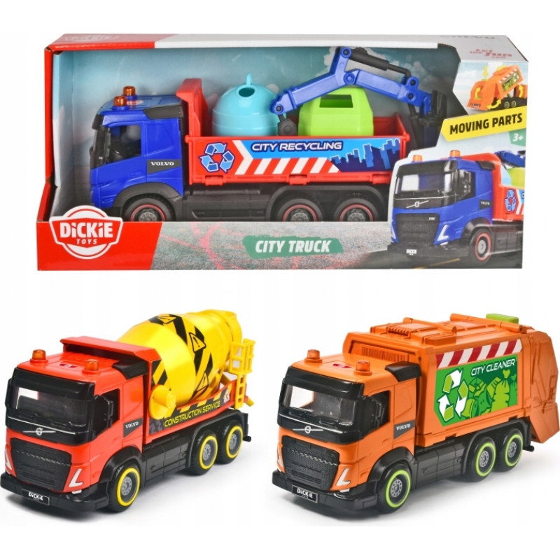 DICKIE CITY TRUCK VOLVO 3 WZORY