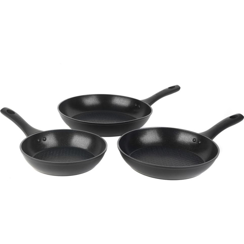 Salter BW08773 Geo Hex 3-Piece Fry Pan Set - 20/24/28cm