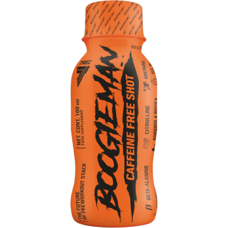 Trec Kofeiinivaba shot TREC Boogieman Shot Caffeine Free 100ml, Ice Tea Peach