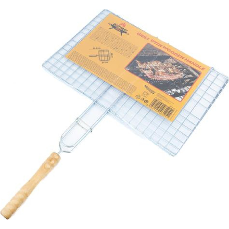 Bottari BBQ grill with wooden handle
