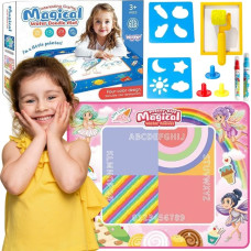 Woopie Mata Wodna do Malowania XXL 100x80cm Wróżki Różowa