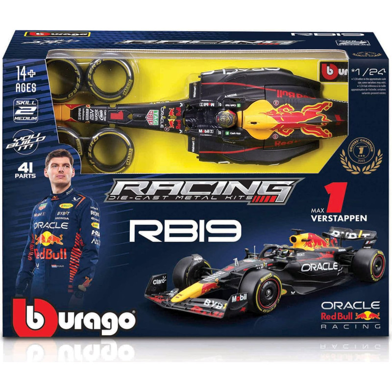 Bburago 1:24 assembly auto model F1 Oracle Red Bull Racing RB19, 18-28507
