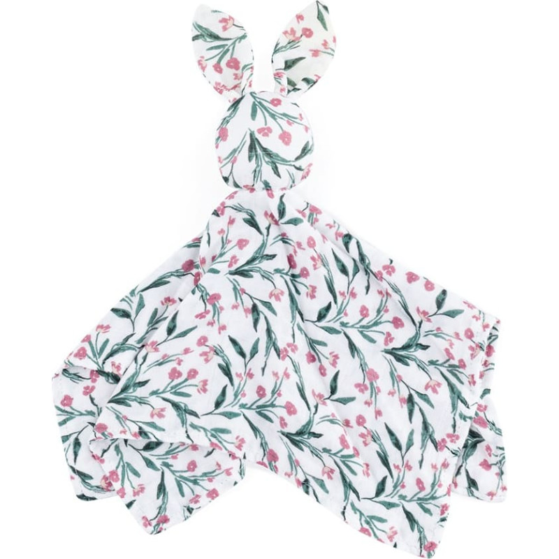 Petite&Mars 416364 Bambusowa muślinowa przytulanka Hugo Pink Meadow