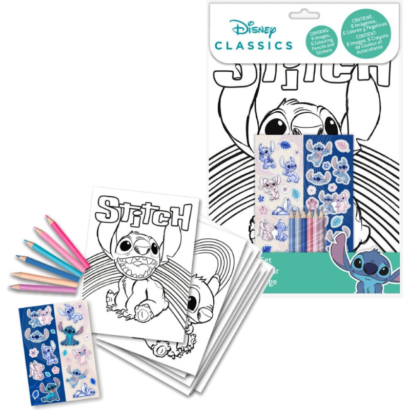 Kids Euroswan - Akcesoria Licencyjne COLOURING SET STITCH