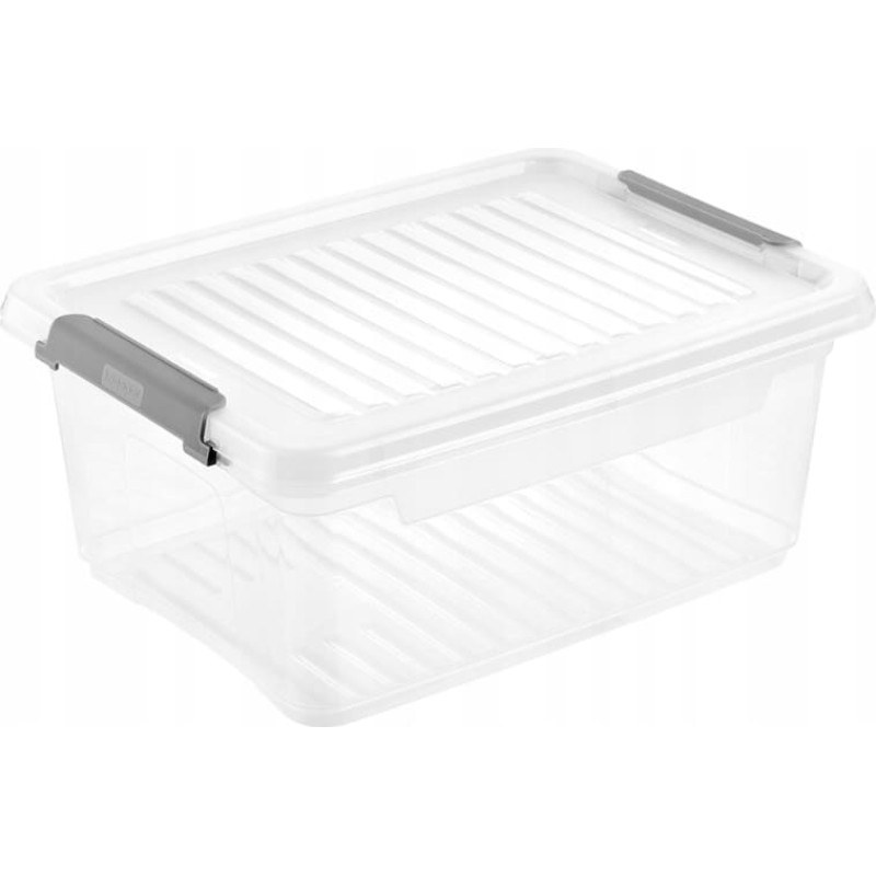 Keeeper Kaste ar vāku clipbox Leonie 37,5x28,5x16cm 11,4L caurspīdīga