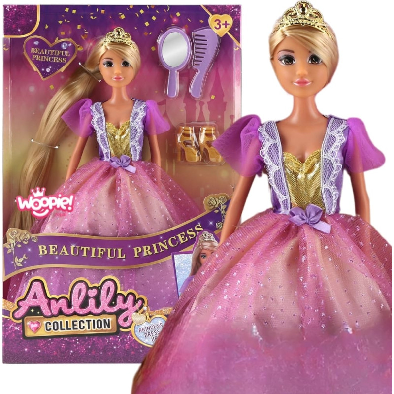 Woopie ROYAL Lalka Lili Księżniczka z Długimi Włosami i Akcesoriami