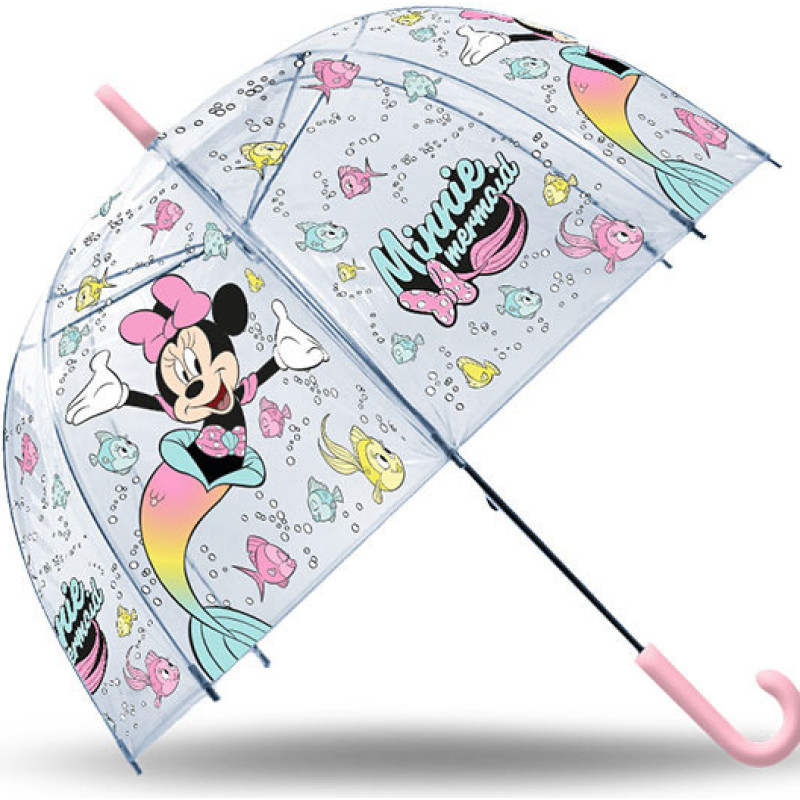 Kids Euroswan - Akcesoria Licencyjne TRANSPARENT BELL UMBRELLA MINNIE