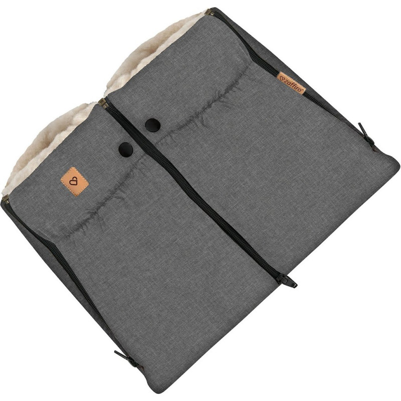 Two-parts hand muffs Scandi grey