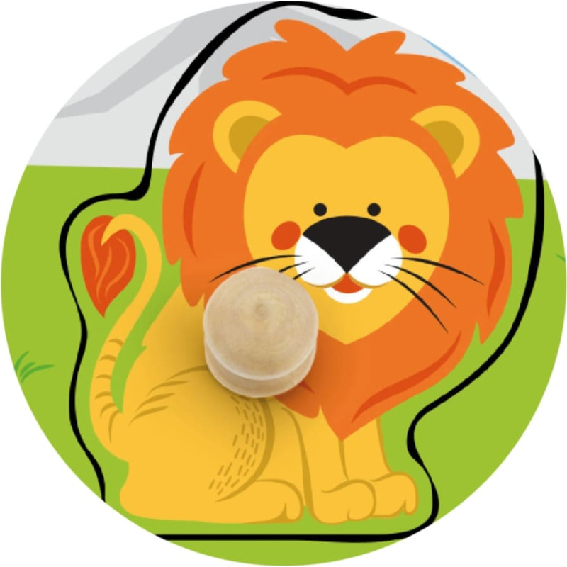 Viga 50840 Drewniane puzzle z uchwytami &ndash; zwierzęta Afryki