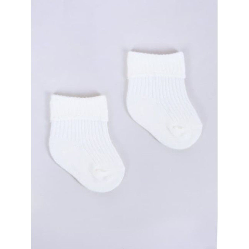 Yo Baby Zeķes ar atloku BALTAS 0-3 mēn. SKA-0009