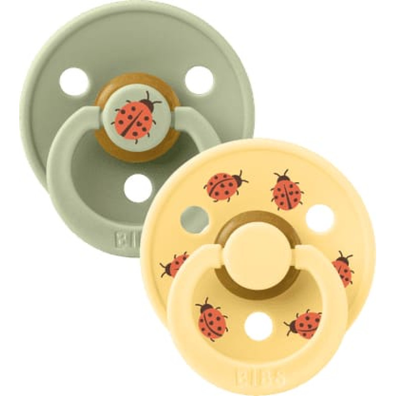 Bibs Studio Collection Colour Round &ndash; Urban Garden Ladybug Sage Mix 6-18m 2pcs
