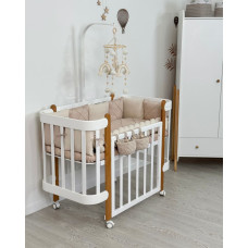 Ingvart Satīna gultas veļas komplekts  "Platinum" Smart Bed gultiņai Beige