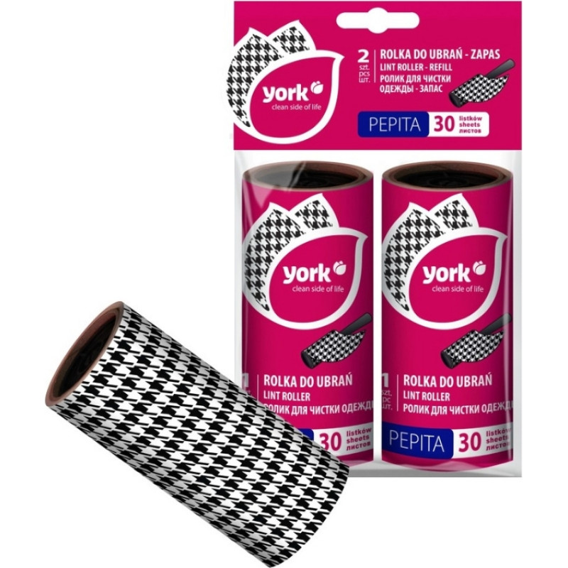 York Putekļu rullī&scaron;u rezerves 2 gab. PEPITA