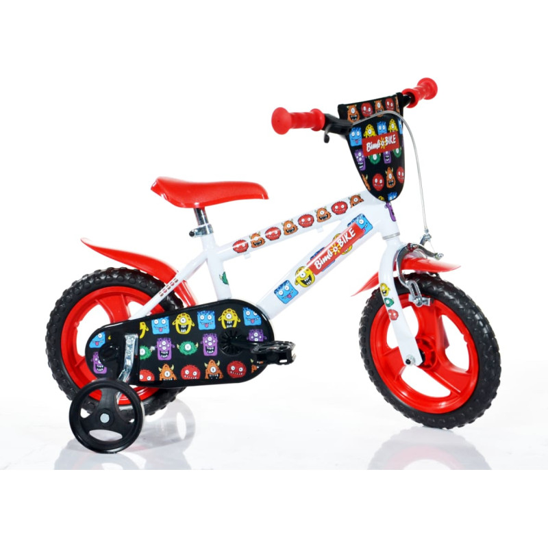 Bimbo Bike Children's bicycle Bimbo Bike 12'' ''MONSTER'', black/ red/ white