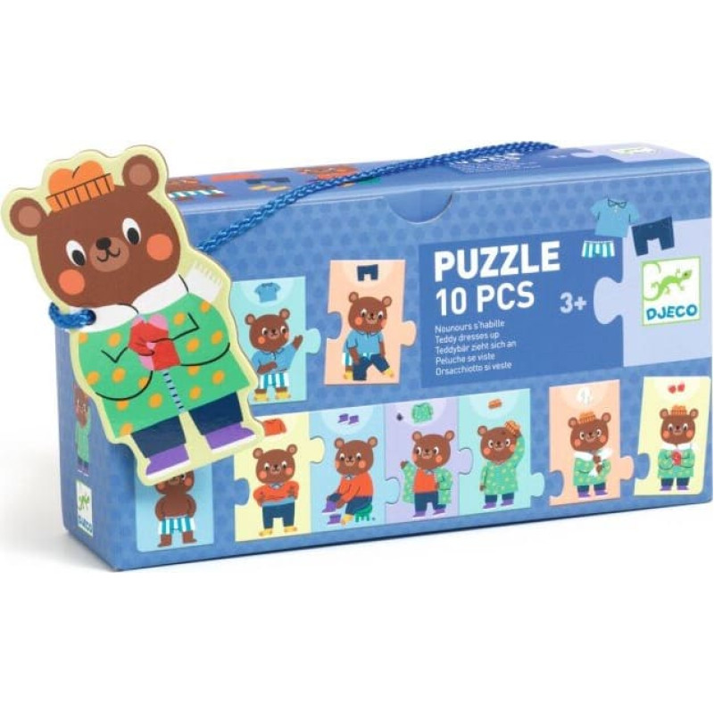 Djeco Hariv pusle &ndash; Kaisukaru riietub (10 tk.)