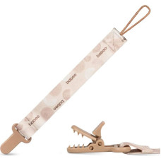 Baboo Textile pacifier holder Au Naturale, 0+ months