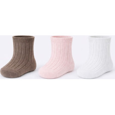 Noviti SB176-G-01 Skarpety niemowlęce dziewczynka prążek mix 0-6m