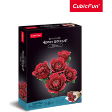 Cubic Fun CUBICFUN 3D dėlionė &bdquo;Rožių puok&scaron;tė&ldquo;