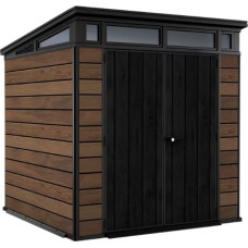 Keter Dārza šķūnis Deco Pent 7x7 valrieksta tonis