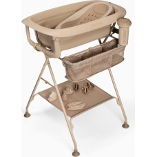 Twistshake Luxury Bath Kit Mocha - Foldable baby bathtub with bath stand v2 79265