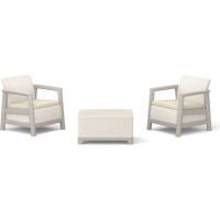 Keter Scandi Linea Balcony Set aiamööblikomplekt, kivihall/helebeež