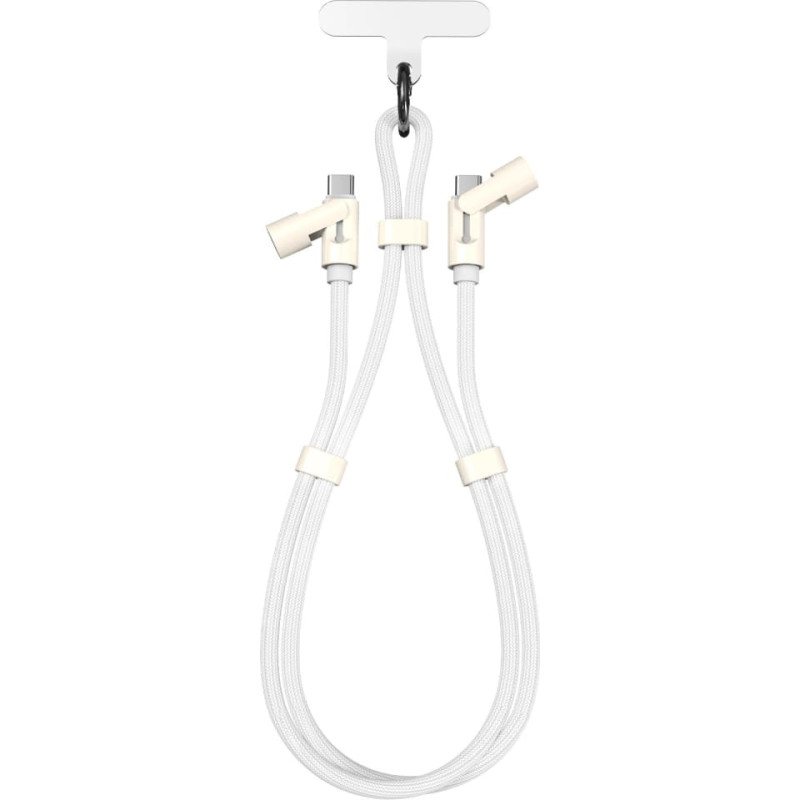 Sbox LANYARD WHITE Type-C -Type-C 1.5m White