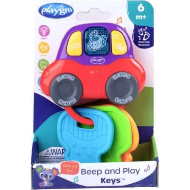 Playgro muzikāla rotaļlieta Beep And Play Keys, 6389065