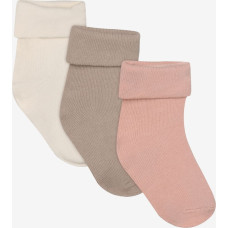 Noppies unisex zeķes, 3 pāru komplekts (Rose Smoke)