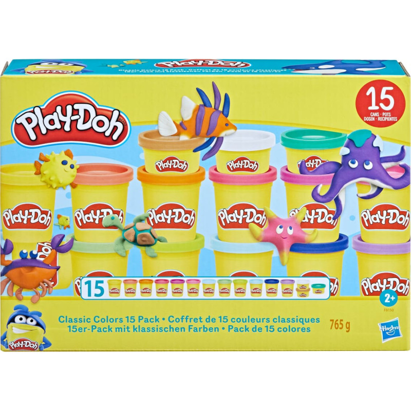 Hasbro Play Doh PLAY-DOH Klasikinių spalvų rinkinys, 15 vnt.