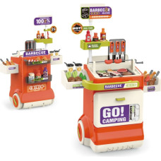 Woopie Interactive BBQ Grilling Cart 51-piece Grill Stand Real Grilling Effects