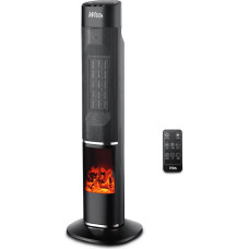 Keramiskais sildītājs ar kamīna efektu, 2000 W
