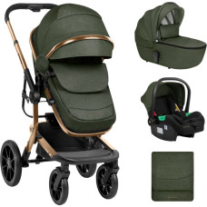 Stroller 3in1 with plastic carrycot Irene Army Green 2024